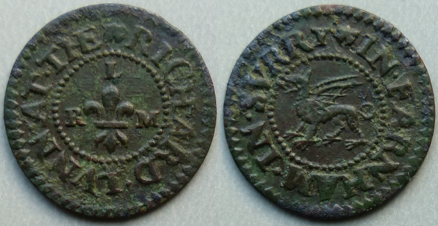 Farnham, Richard Lunn farthing token Farnham, Richard Lunn farthing token